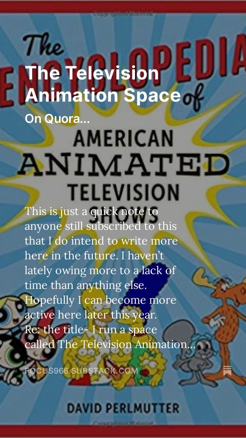 The Television Animation Space